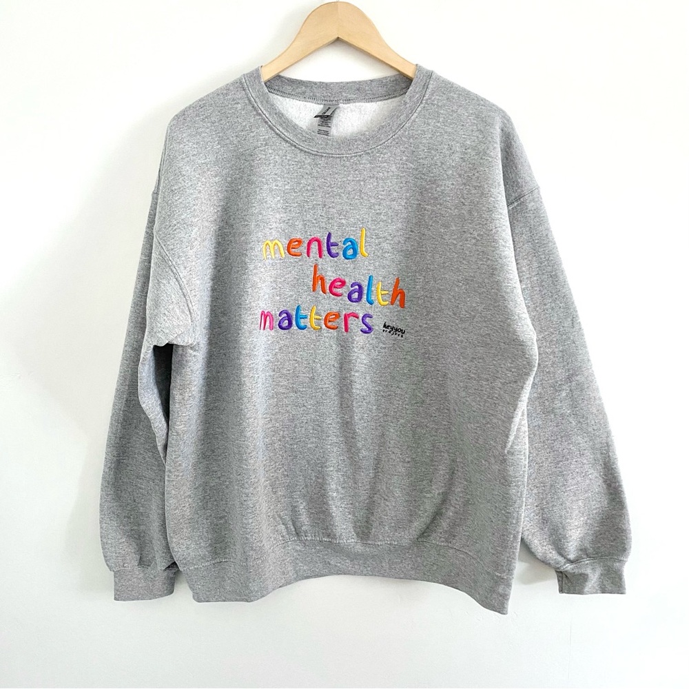 Mental Health Matters Embroidered Sweatshirt